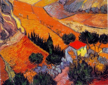 家と耕作者のいる風景 ヴィンセント・ファン・ゴッホ Oil Paintings